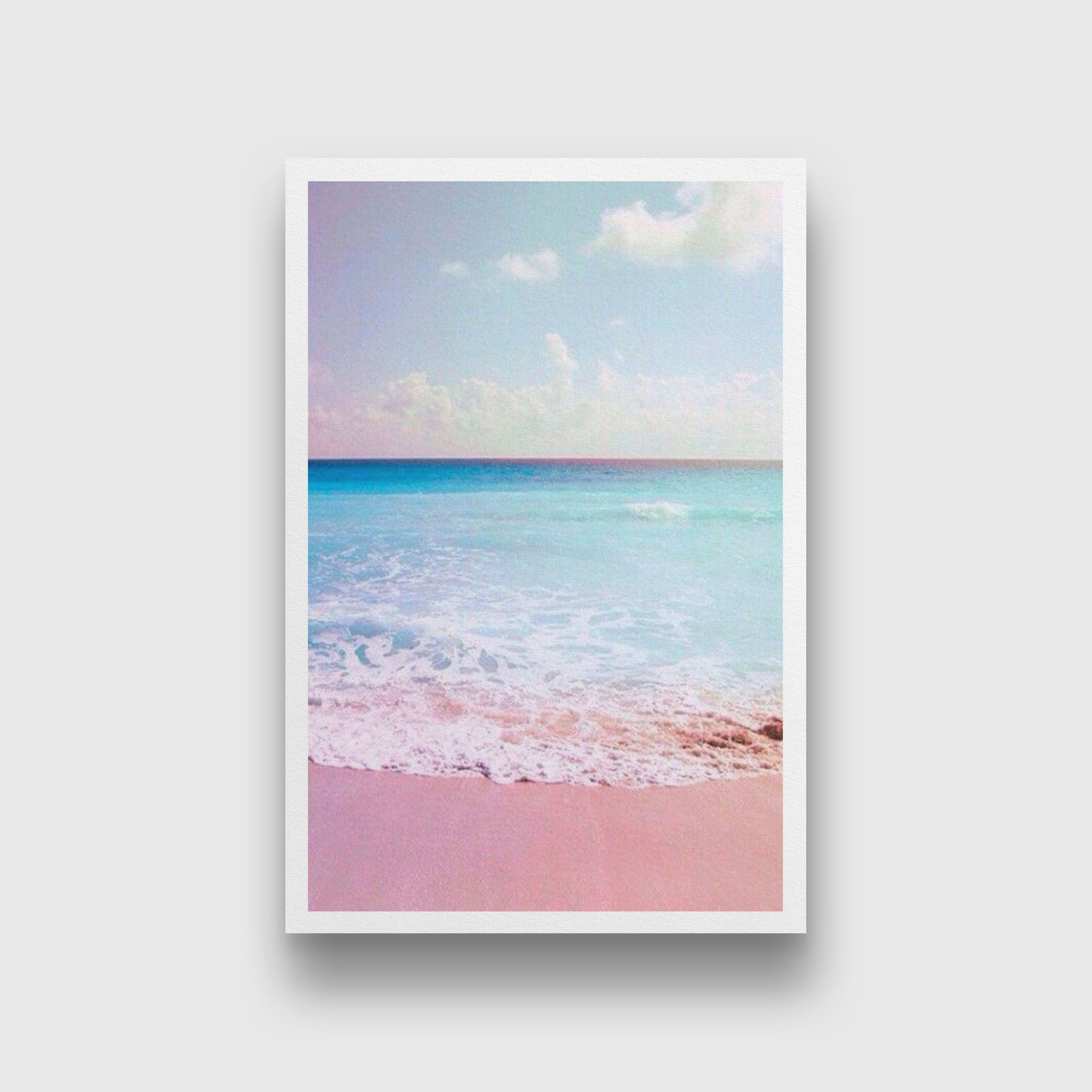 Colorful Sea Painting - Meri Deewar 2 : 3 Vertical Premium Wall Art Canvas by MeriDeewar