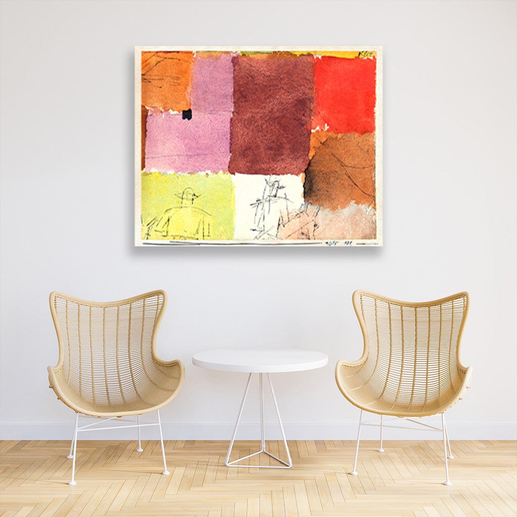 Composition with Figures painting - Meri Deewar 5 : 4 Horizontal Premium Wall Art Canvas by MeriDeewar