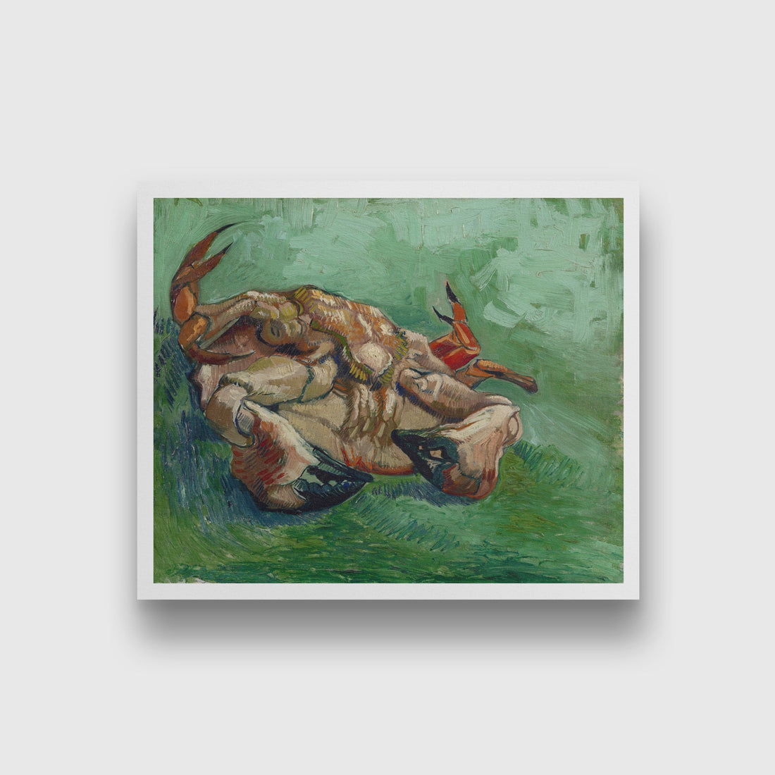 Crab on its Back (1888) famous painting 5 : 4 Horizontal Premium Wall Art Canvas by MeriDeewar