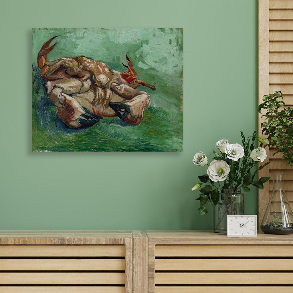 Crab on its Back (1888) famous painting 5 : 4 Horizontal Premium Wall Art Canvas by MeriDeewar