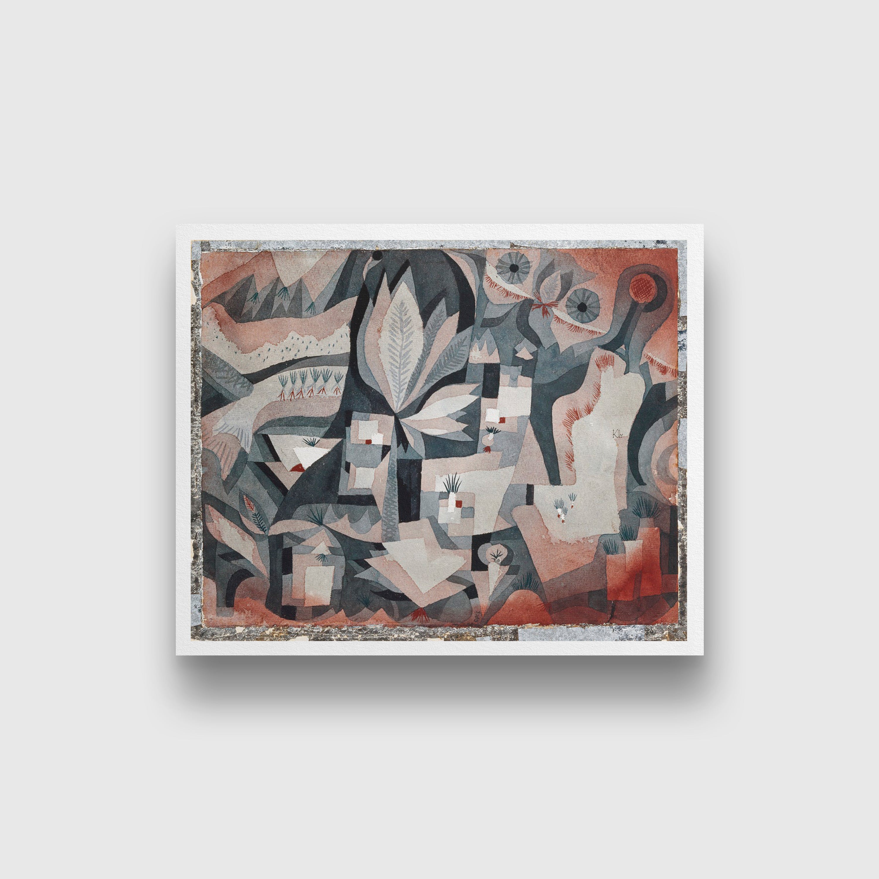 Crystal gradation painting - Meri Deewar 5 : 4 Horizontal Premium Wall Art Canvas by MeriDeewar