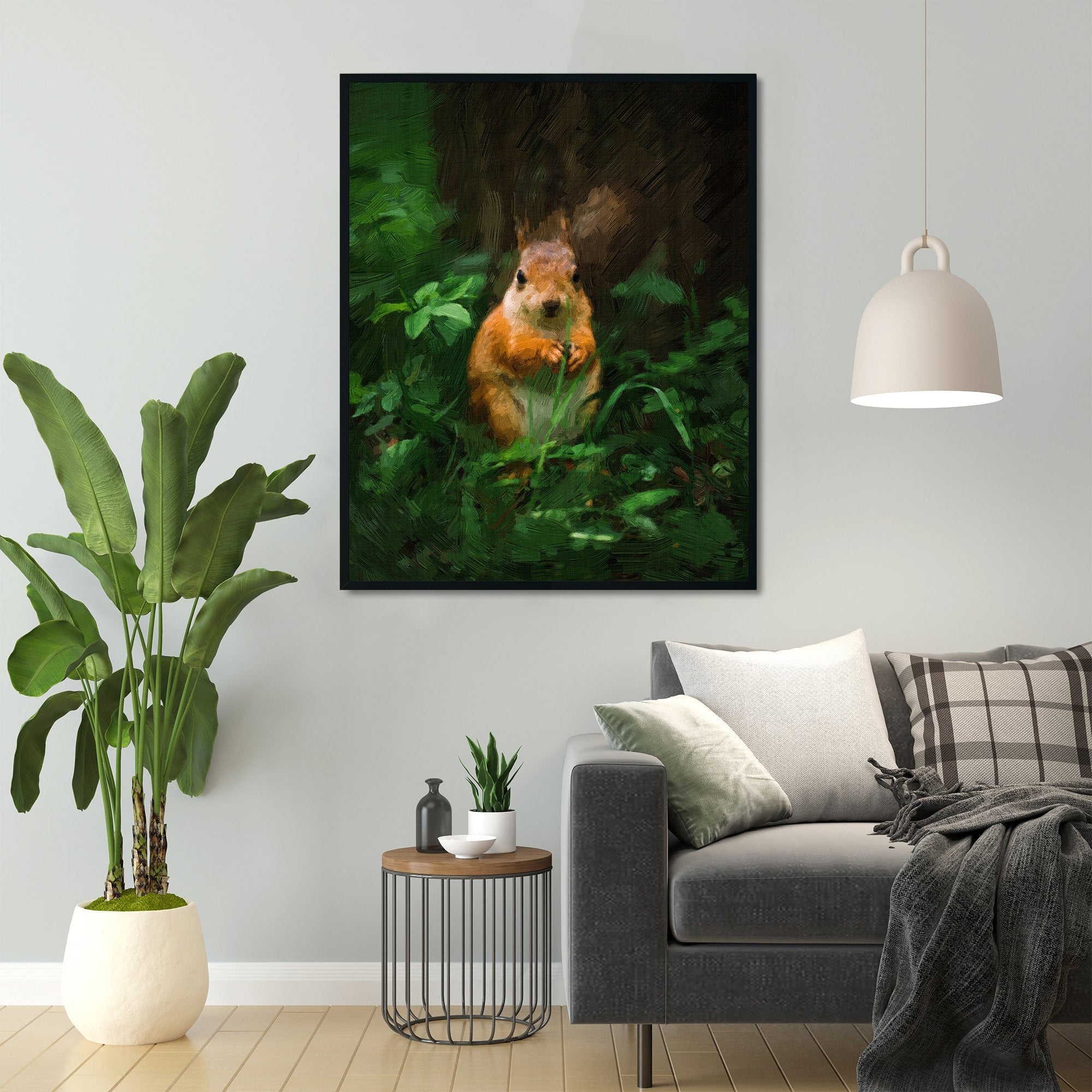 Cute baby rabbit Painting - Meri Deewar 4 :5 Vertical Premium Wall Art Canvas by MeriDeewar