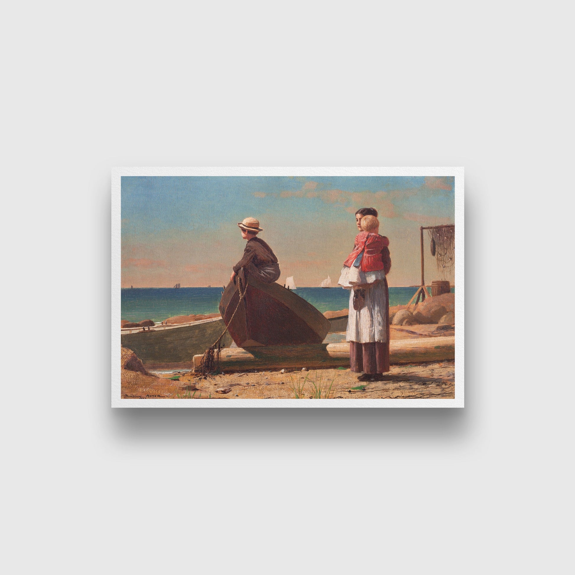 Dad's Coming painting -Meri Deewar 3 : 2 Horizontal Premium Wall Art Canvas by MeriDeewar