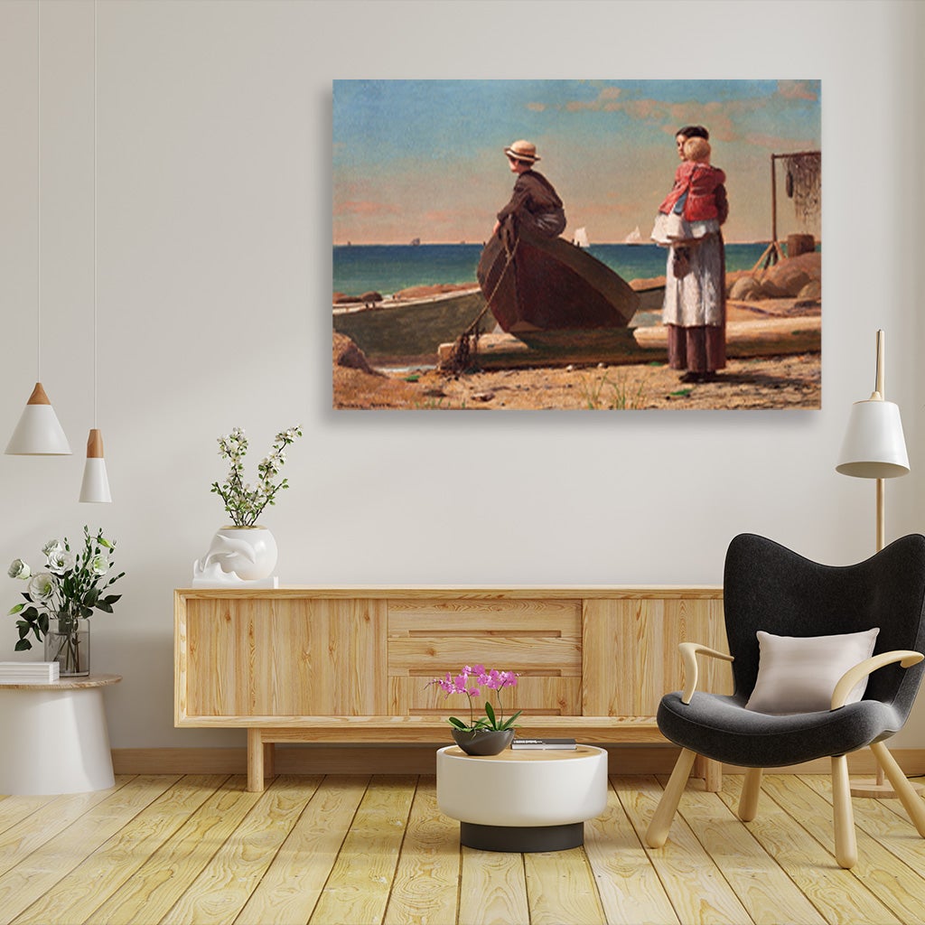 Dad's Coming painting -Meri Deewar 3 : 2 Horizontal Premium Wall Art Canvas by MeriDeewar