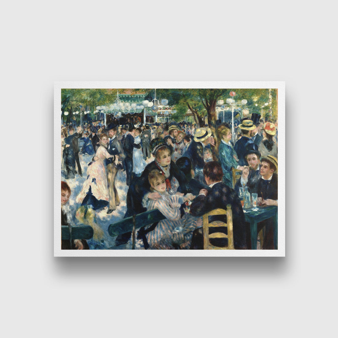 dance at le moulin da la galette Painting - Meri Deewar 4 : 3 Horizontal Premium Wall Art Canvas by MeriDeewar