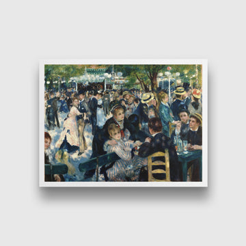 dance at le moulin da la galette Painting - Meri Deewar 4 : 3 Horizontal Premium Wall Art Canvas by MeriDeewar