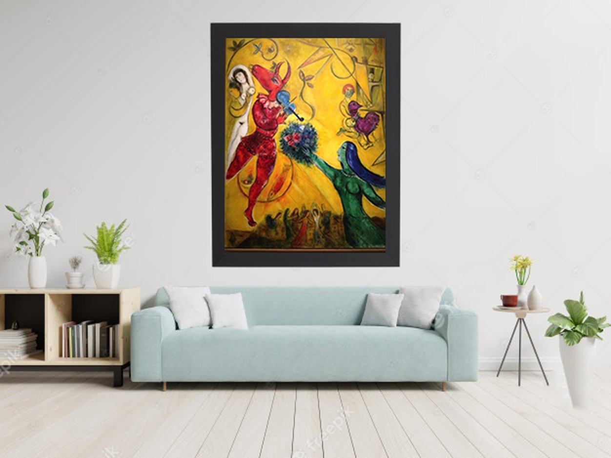 Dance Painting - Meri Deewar 3 : 4 Vertical Premium Wall Art Canvas by MeriDeewar