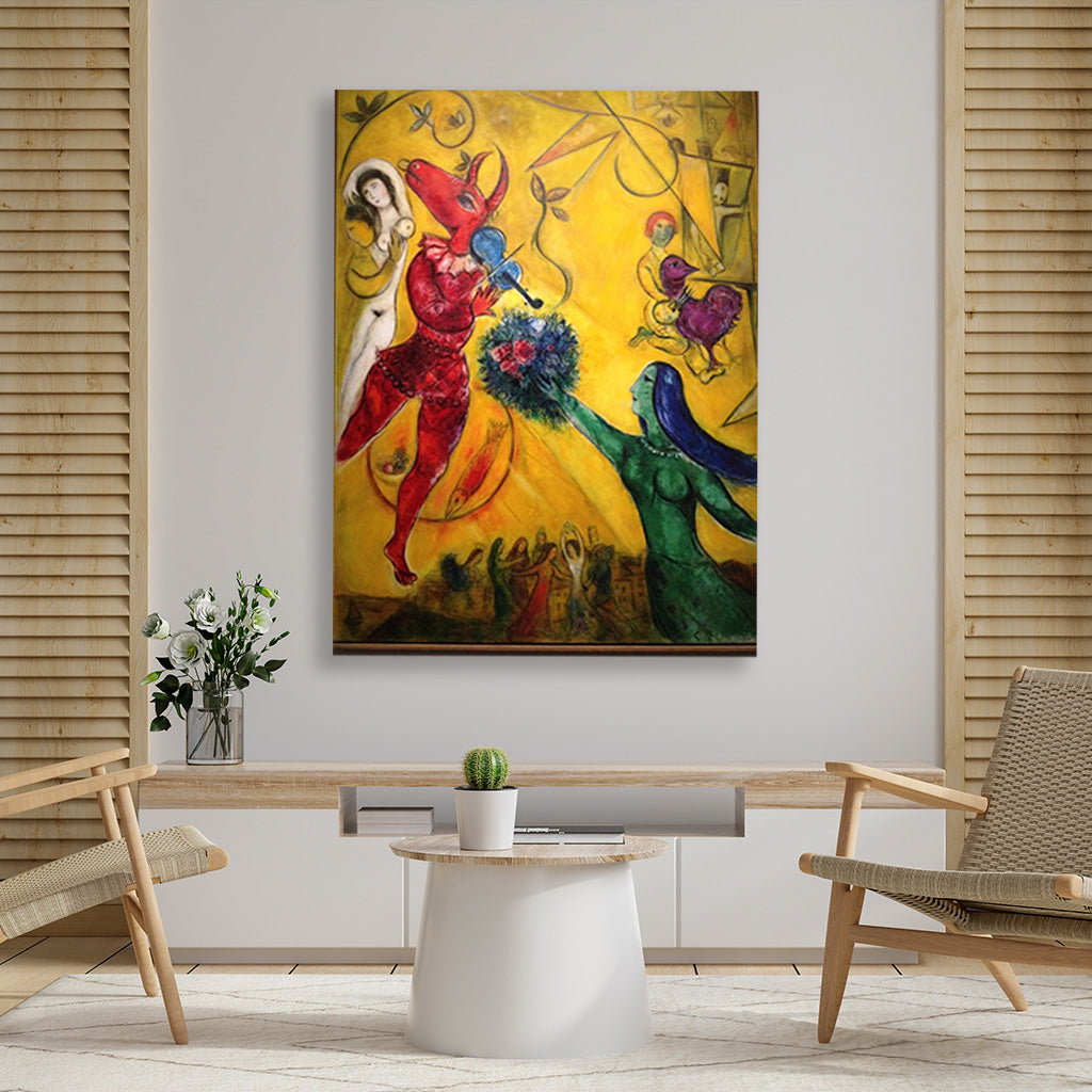 Dance Painting - Meri Deewar 3 : 4 Vertical Premium Wall Art Canvas by MeriDeewar