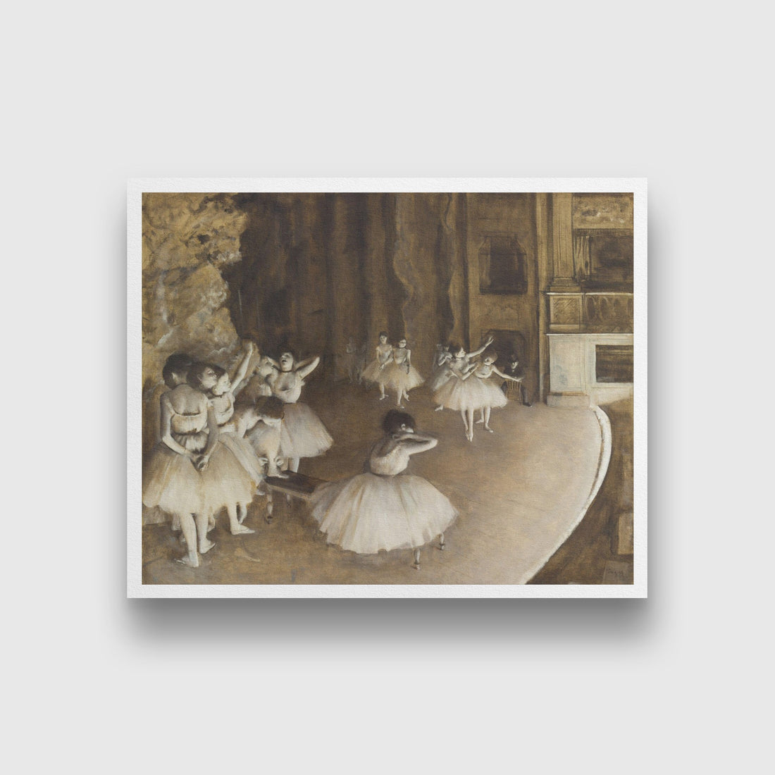 Dance studio Painting - Meri Deewar 4 :5 Vertical Premium Wall Art Canvas by MeriDeewar
