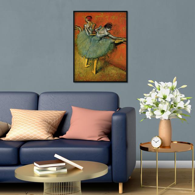 Dancers At The Barre Painting - Meri Deewar 3 : 4 Vertical Premium Wall Art Canvas by MeriDeewar
