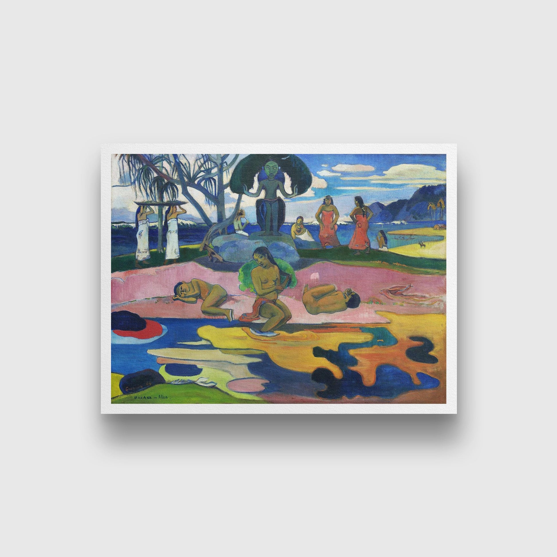 Day of the God Painting - Meri Deewar 4 : 3 Horizontal Premium Wall Art Canvas by MeriDeewar