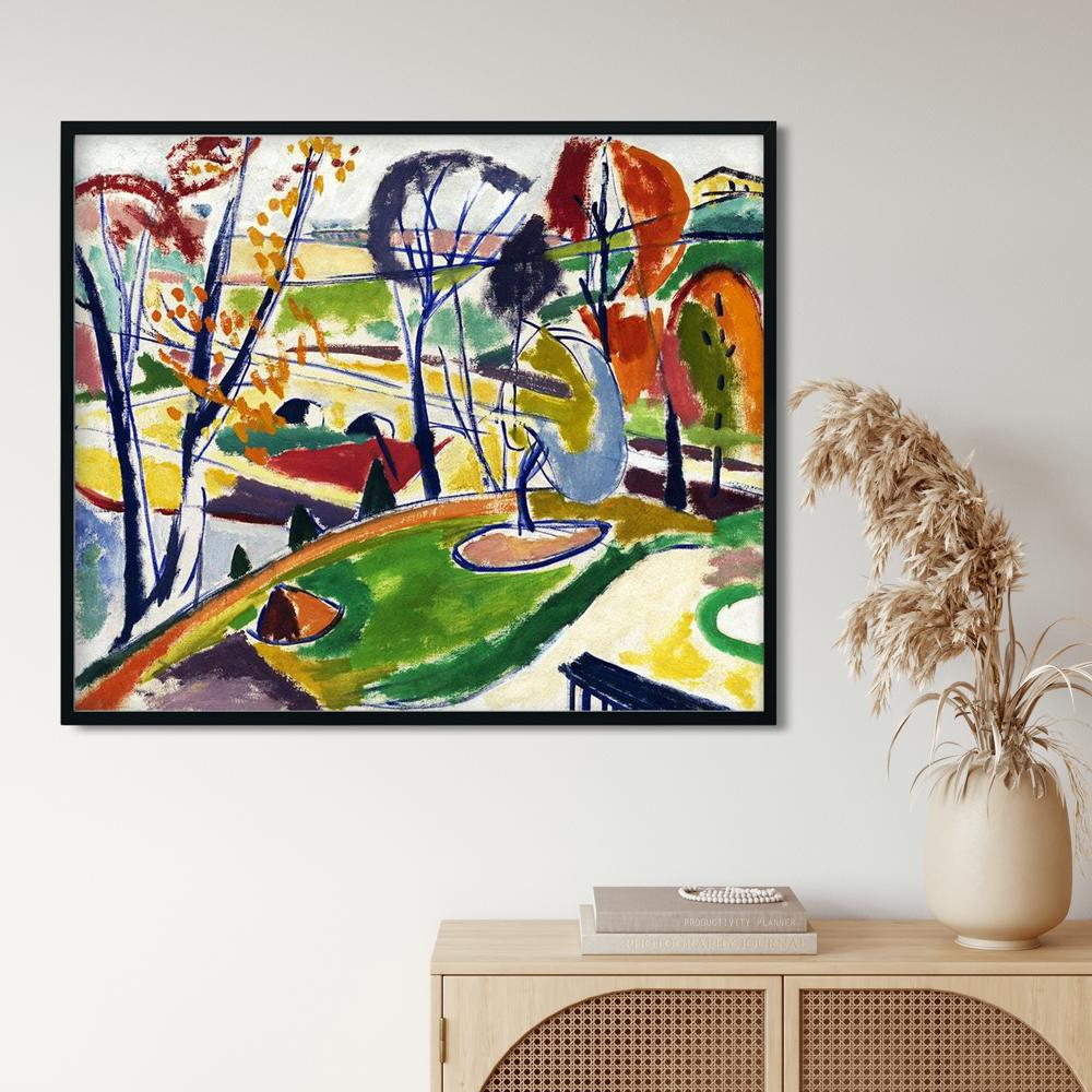 Décor Plat Henry Lyman Saÿen Painting - MeriDeewar 6 : 5 Horizontal Premium Wall Art Canvas by MeriDeewar