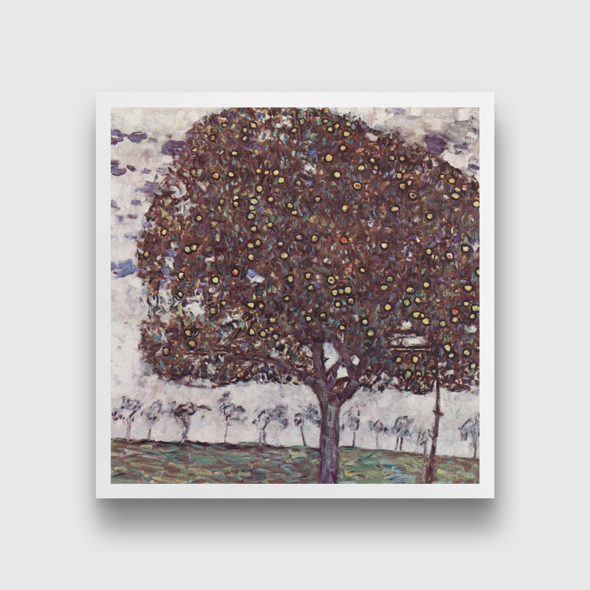 Der Apfelbaum painting 1 : 1 Square Premium Wall Art Canvas by MeriDeewar