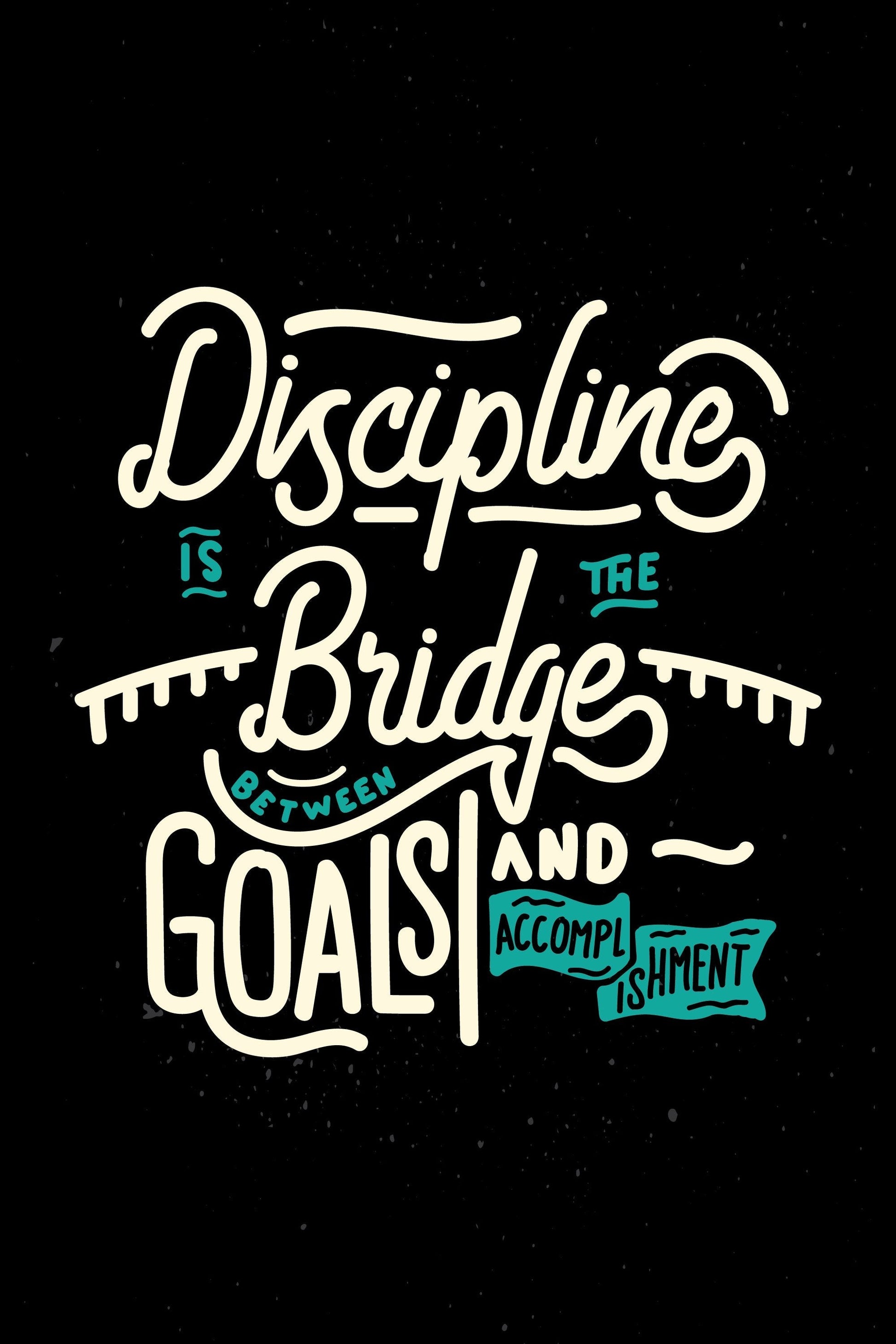 Discipline _ poster 2 : 3 Vertical Premium Wall Art Canvas by MeriDeewar