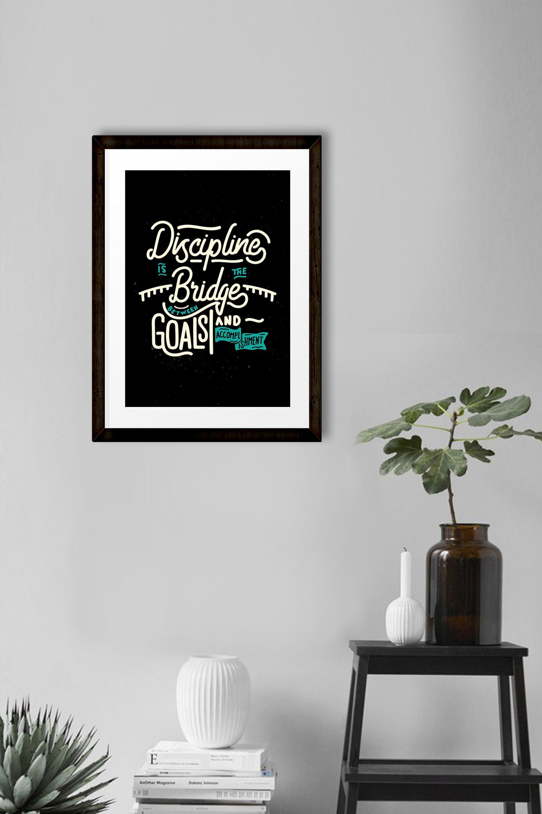 Discipline _ poster 2 : 3 Vertical Premium Wall Art Canvas by MeriDeewar