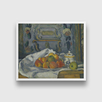 Dish of Apples Painting - Meri Deewar 5 : 6 Vertical Premium Wall Art Canvas by MeriDeewar