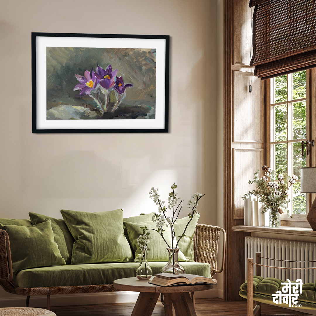Dreamgrass Oil Painting 3 : 2 Horizontal Premium Wall Art Canvas by MeriDeewar