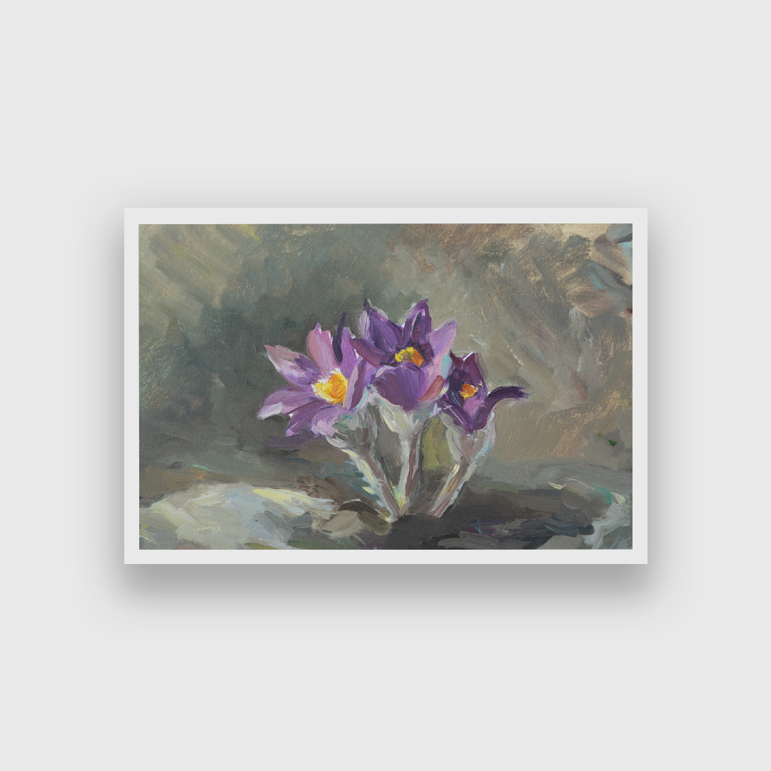 Dreamgrass Oil Painting 3 : 2 Horizontal Premium Wall Art Canvas by MeriDeewar