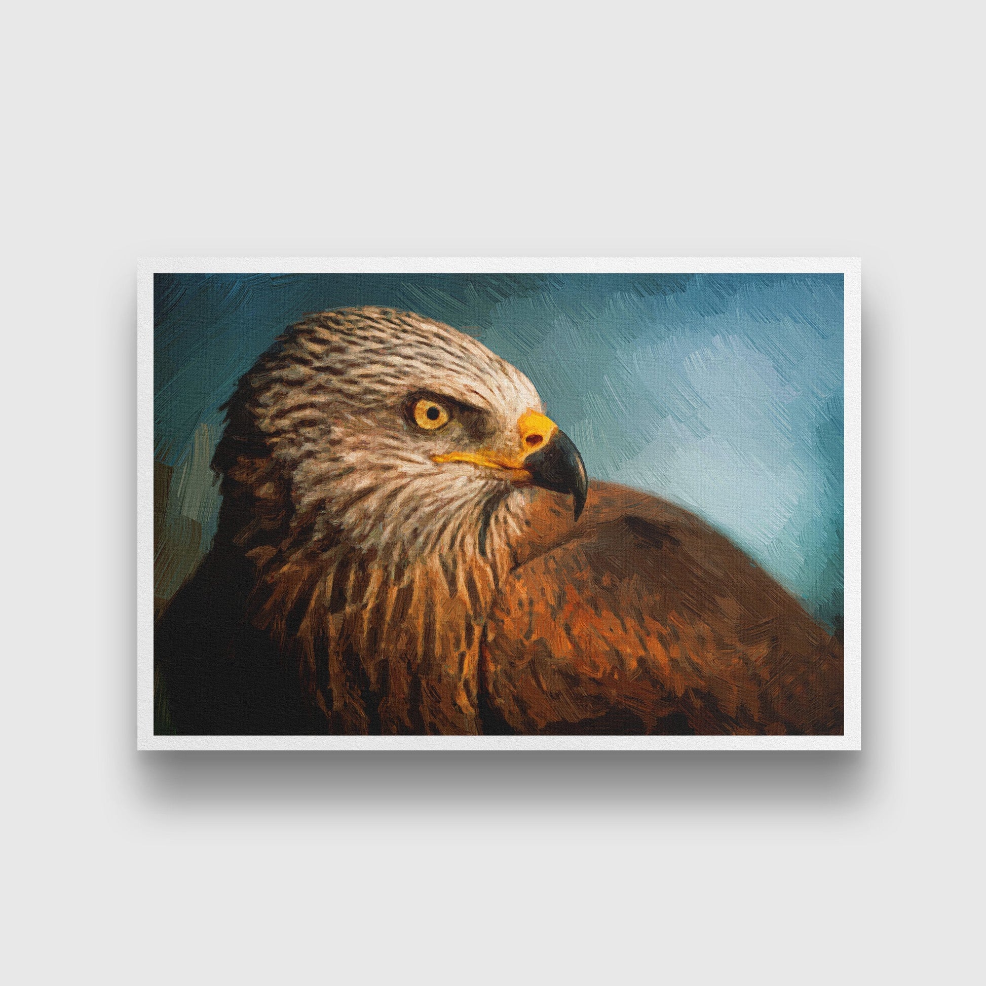 Eagle Painting - Meri Deewar 3 : 2 Horizontal Premium Wall Art Canvas by MeriDeewar