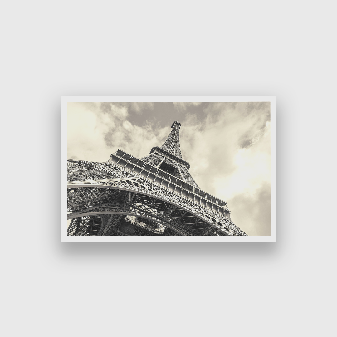 Eiffel Tower Framed Wall Painting 3 : 2 Horizontal Premium Wall Art Canvas by MeriDeewar