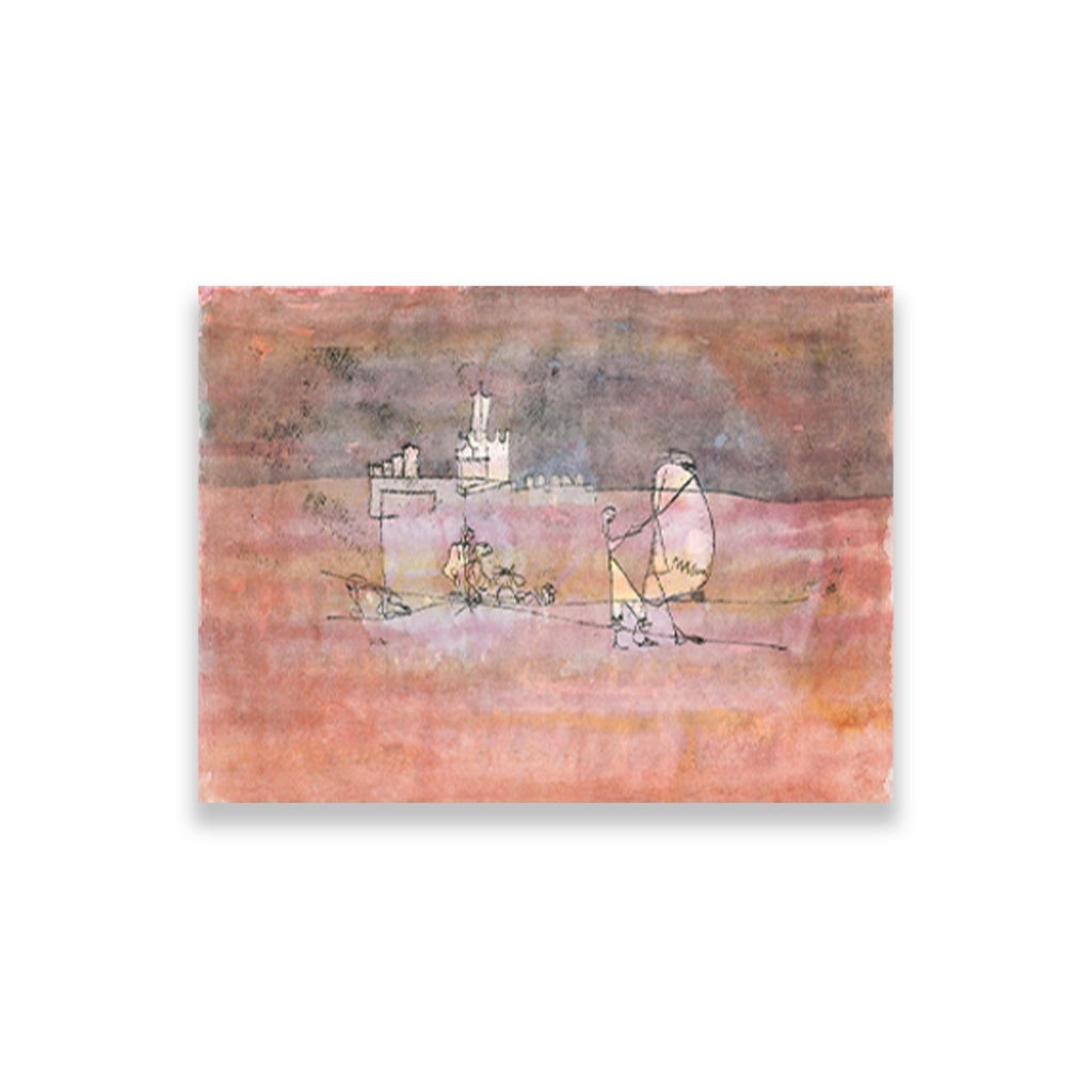 Episode Before an Arab Town painting - Meri Deewar 4 : 3 Horizontal Premium Wall Art Canvas by MeriDeewar