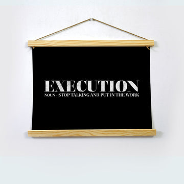 Execution Poster Hanging Canvas Hanging Canvas Premium Wall Art Canvas by MeriDeewar