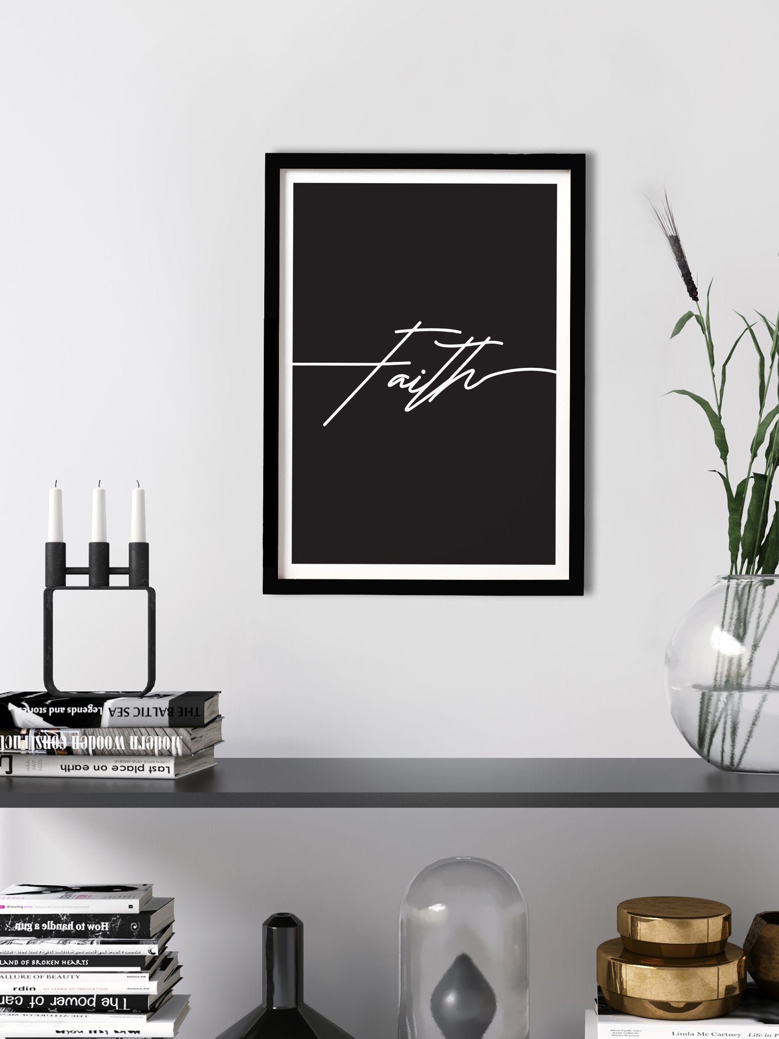 Faith Poster Poster A3 / Poster Premium Wall Art Canvas by MeriDeewar