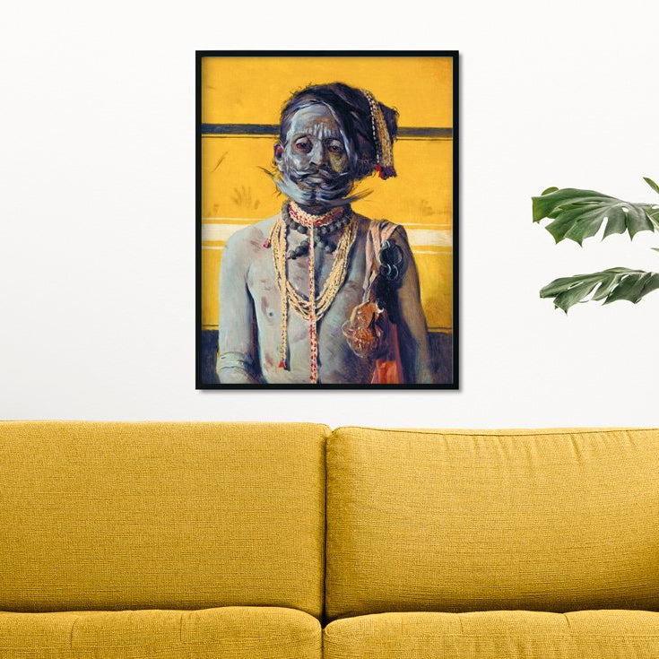 Fakir Painting - Meri Deewar 3 : 4 Vertical Premium Wall Art Canvas by MeriDeewar