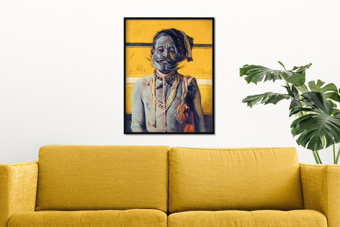 Fakir Painting - Meri Deewar 3 : 4 Vertical Premium Wall Art Canvas by MeriDeewar