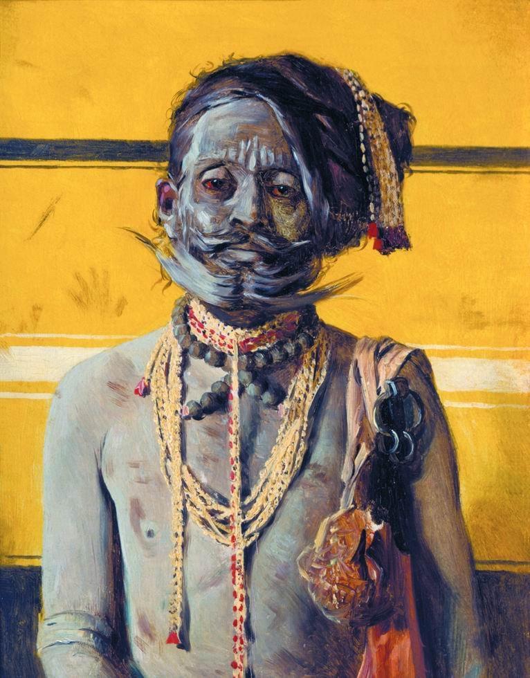 Fakir Painting - Meri Deewar 3 : 4 Vertical Premium Wall Art Canvas by MeriDeewar