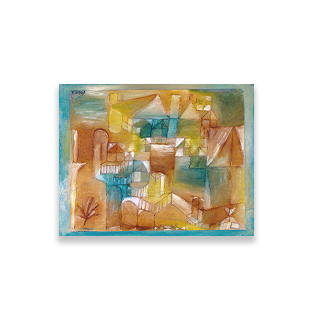 Fasçsade brown-green painting - Meri Deewar 4 : 3 Horizontal Premium Wall Art Canvas by MeriDeewar