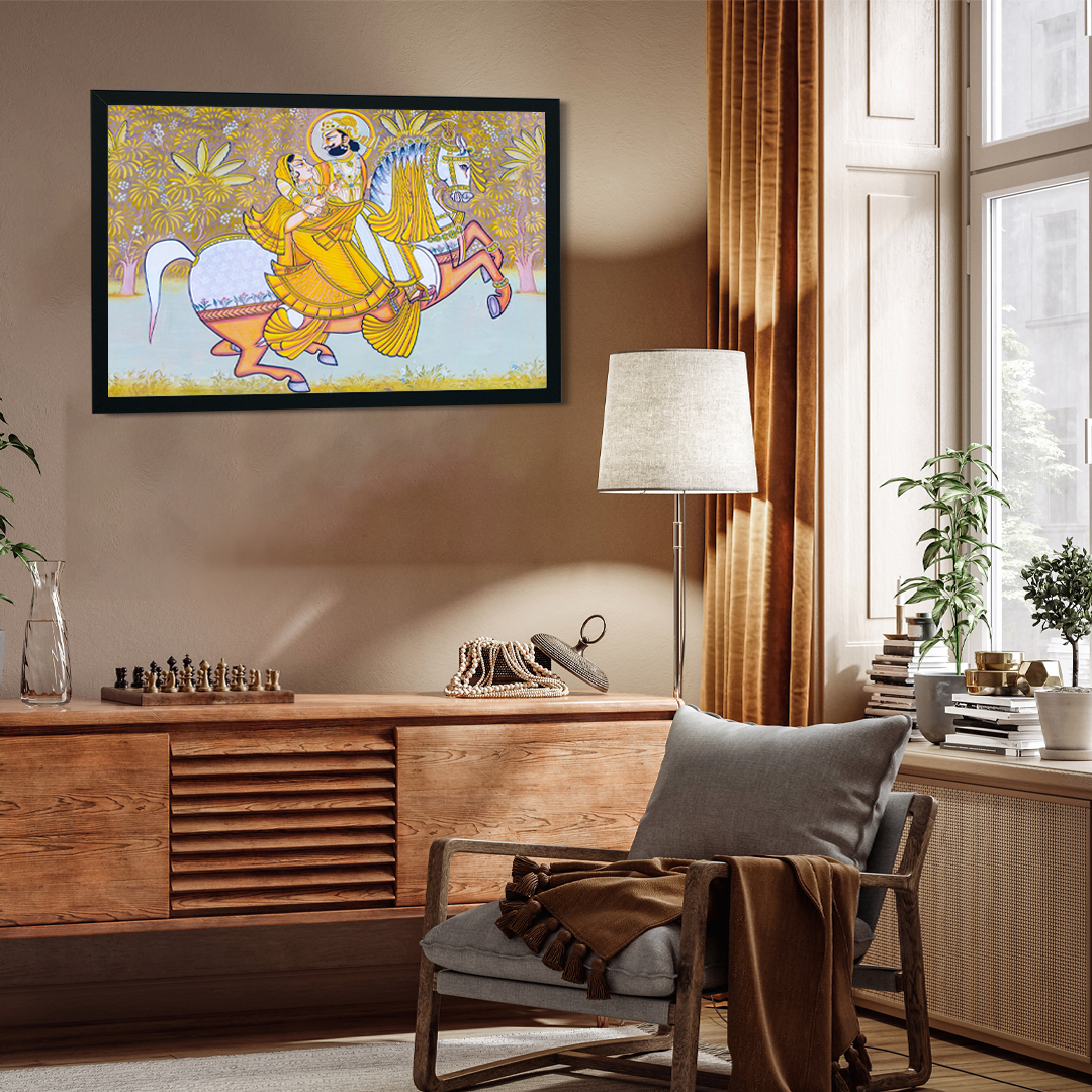 Fatal Attraction Traditional Framed Wall Painting 3 : 2 Horizontal Premium Wall Art Canvas by MeriDeewar