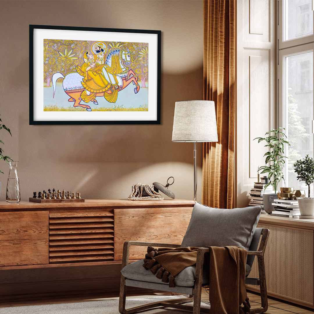 Fatal Attraction Traditional Framed Wall Painting 3 : 2 Horizontal Premium Wall Art Canvas by MeriDeewar