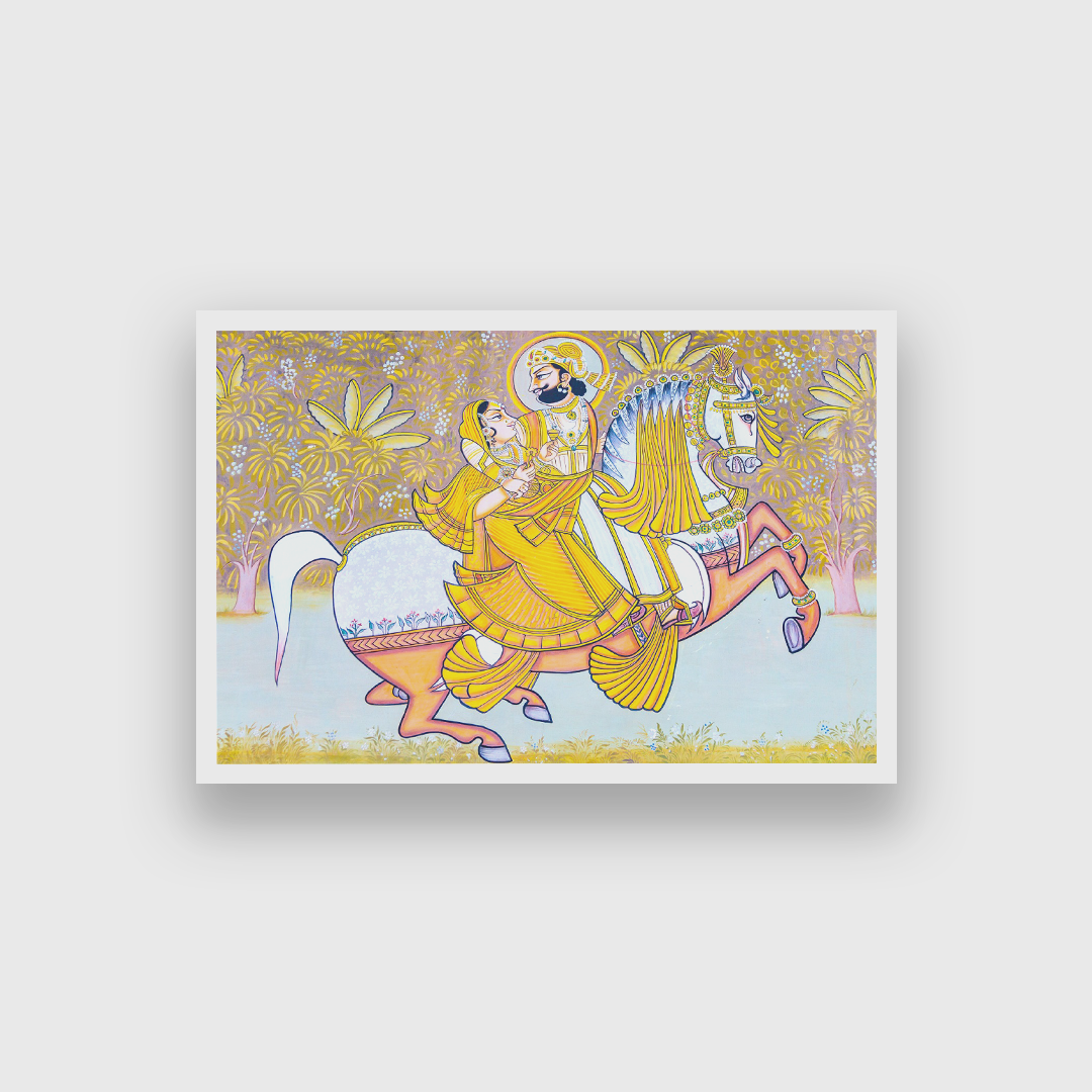 Fatal Attraction Traditional Framed Wall Painting 3 : 2 Horizontal Premium Wall Art Canvas by MeriDeewar