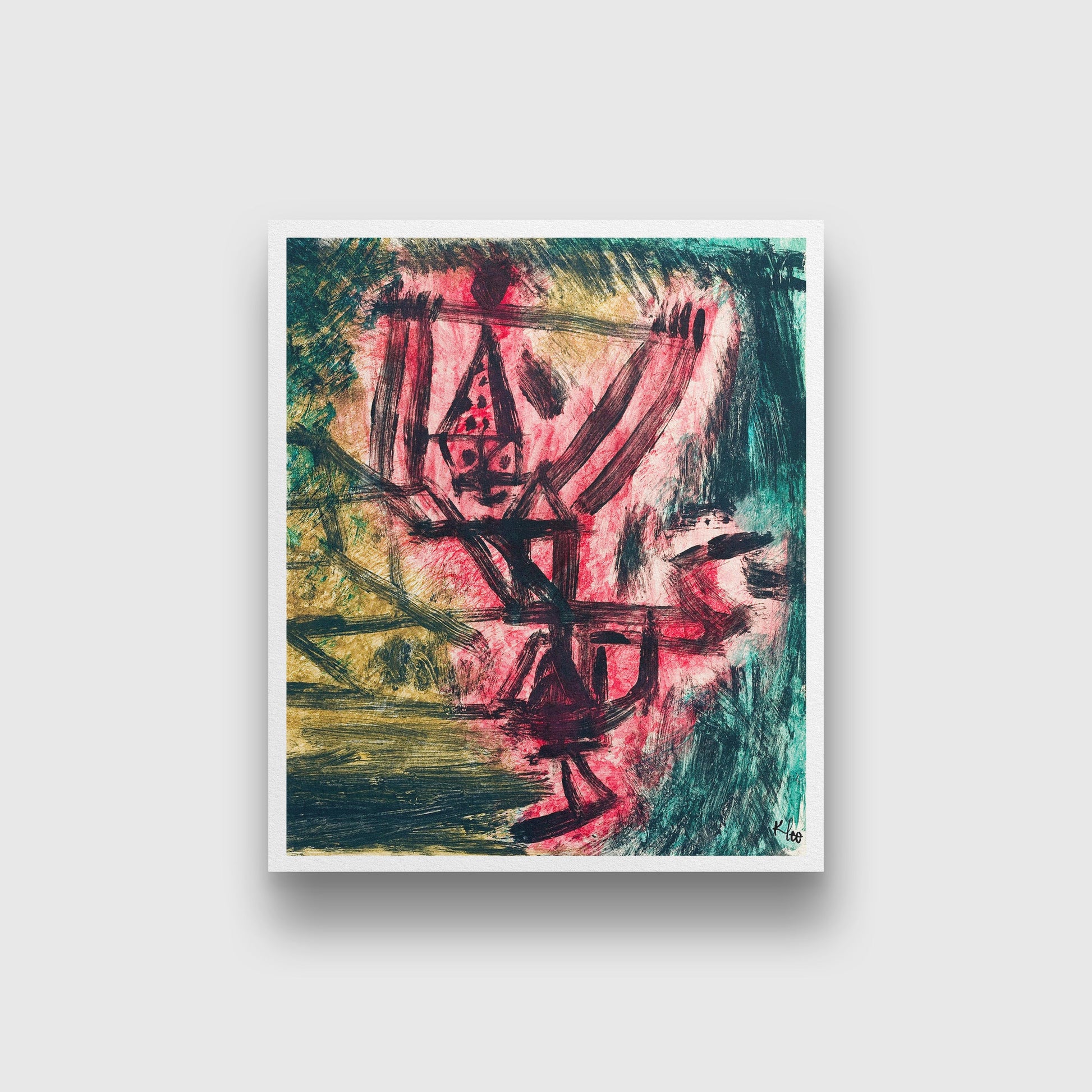 Feuer Clown I painting - Meri Deewar 5 : 6 Vertical Premium Wall Art Canvas by MeriDeewar