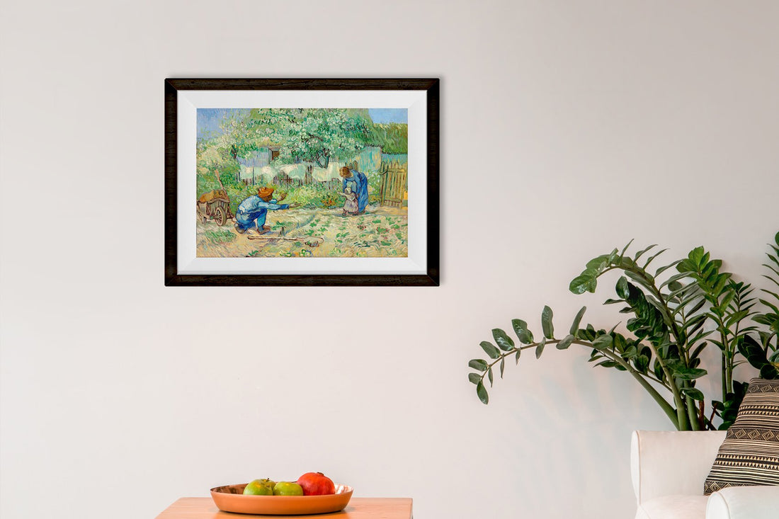 First Steps By Van Gogh Painting - Meri Deewar 5 : 4 Horizontal Premium Wall Art Canvas by MeriDeewar