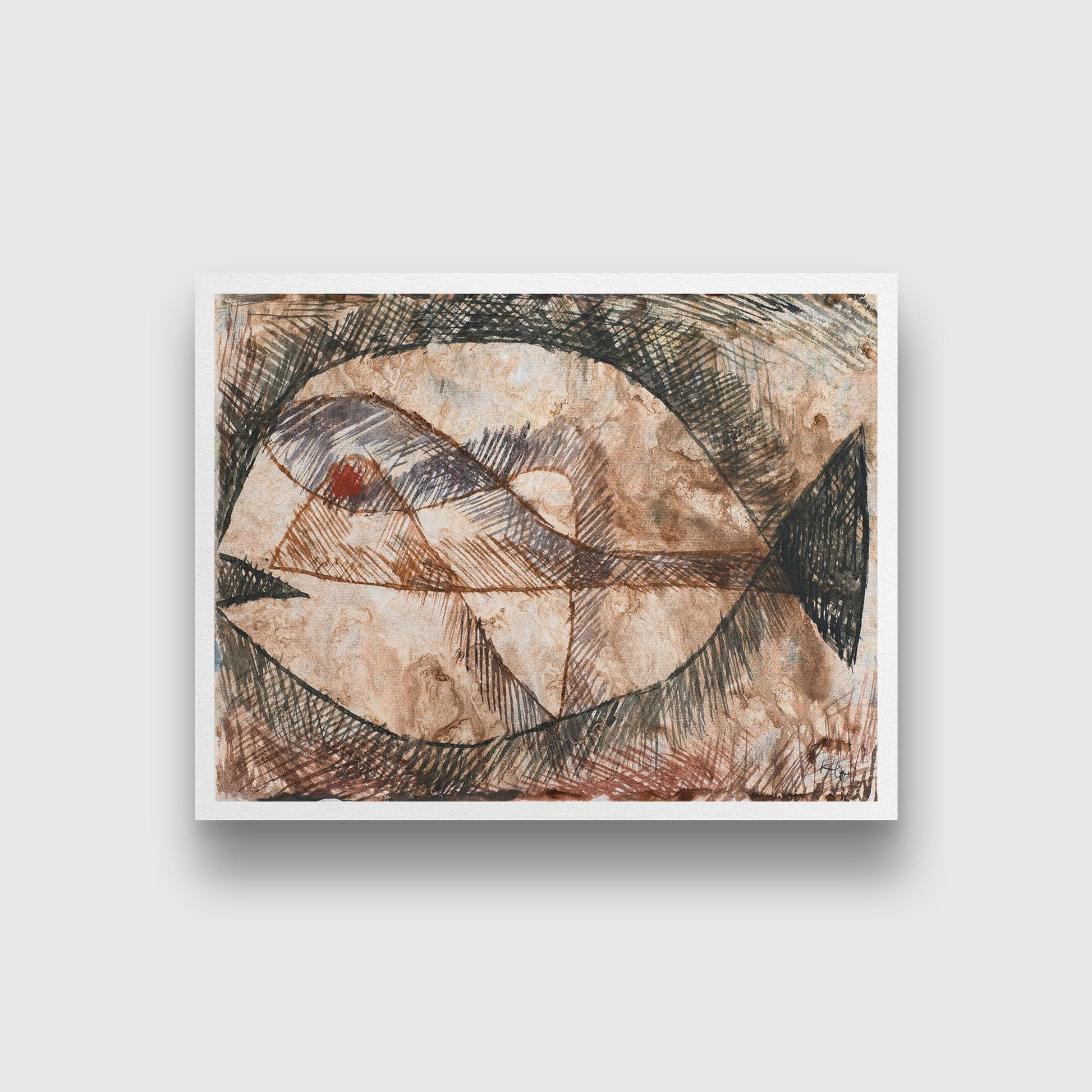 Fisch Painting - Meri Deewar 4 : 3 Horizontal Premium Wall Art Canvas by MeriDeewar