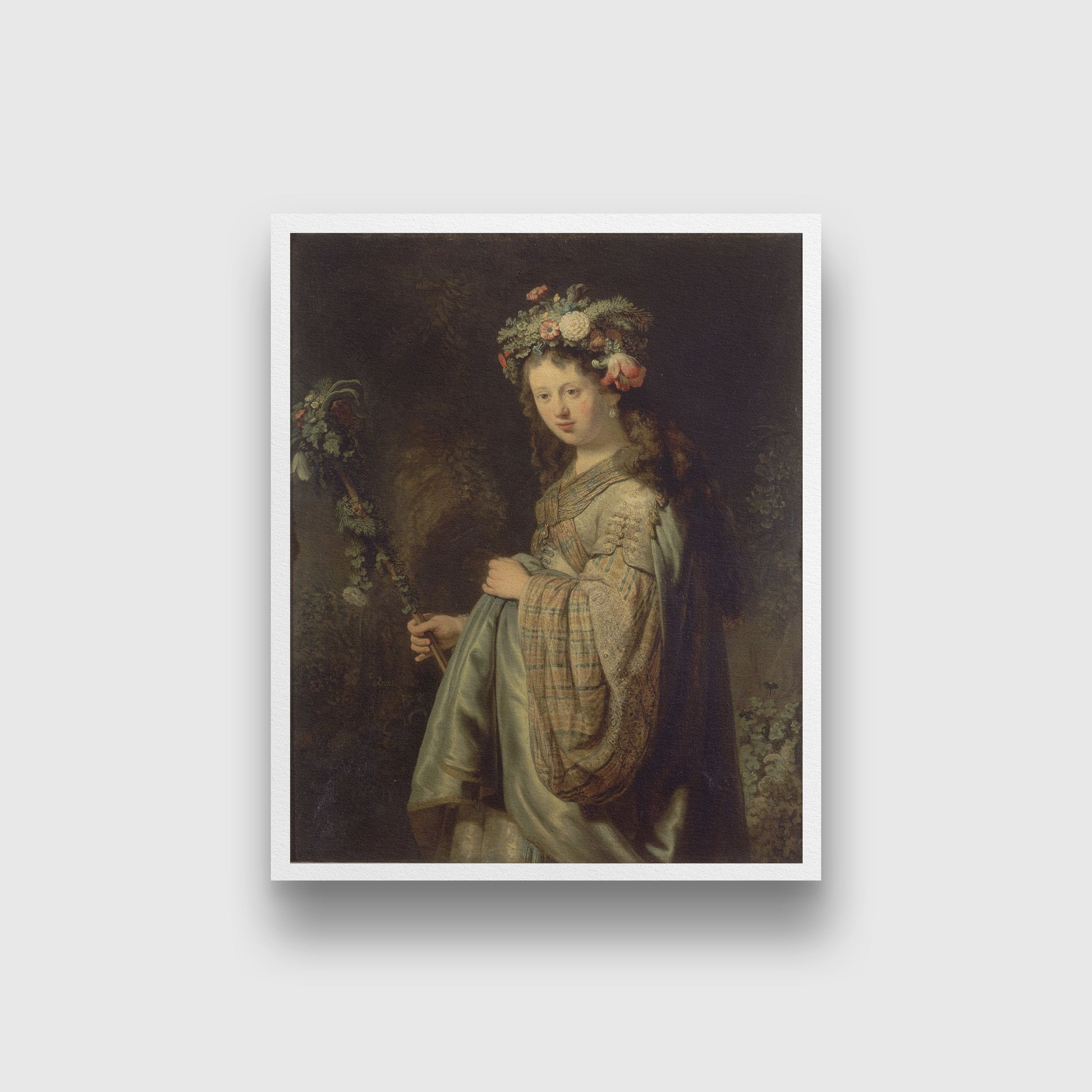 Flora'(detail) by Rembrandt, 1634 - a photo on Flora'(detail) by Rembrandt, 1634 - a photo on