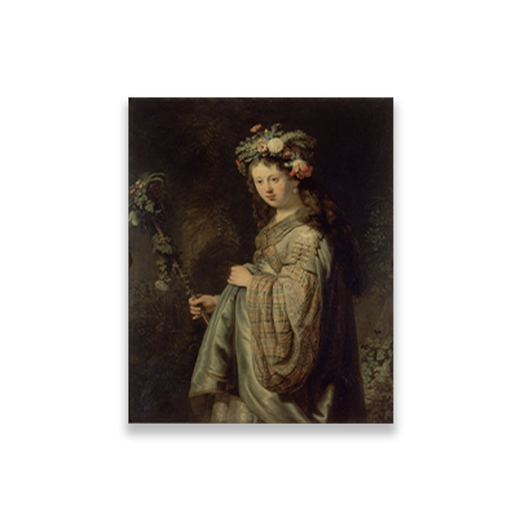 Flora Painting - Meri Deewar 4 :5 Vertical Premium Wall Art Canvas by MeriDeewar