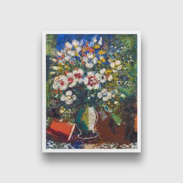 Flowers Painting - Meri Deewar 4 :5 Vertical Premium Wall Art Canvas by MeriDeewar