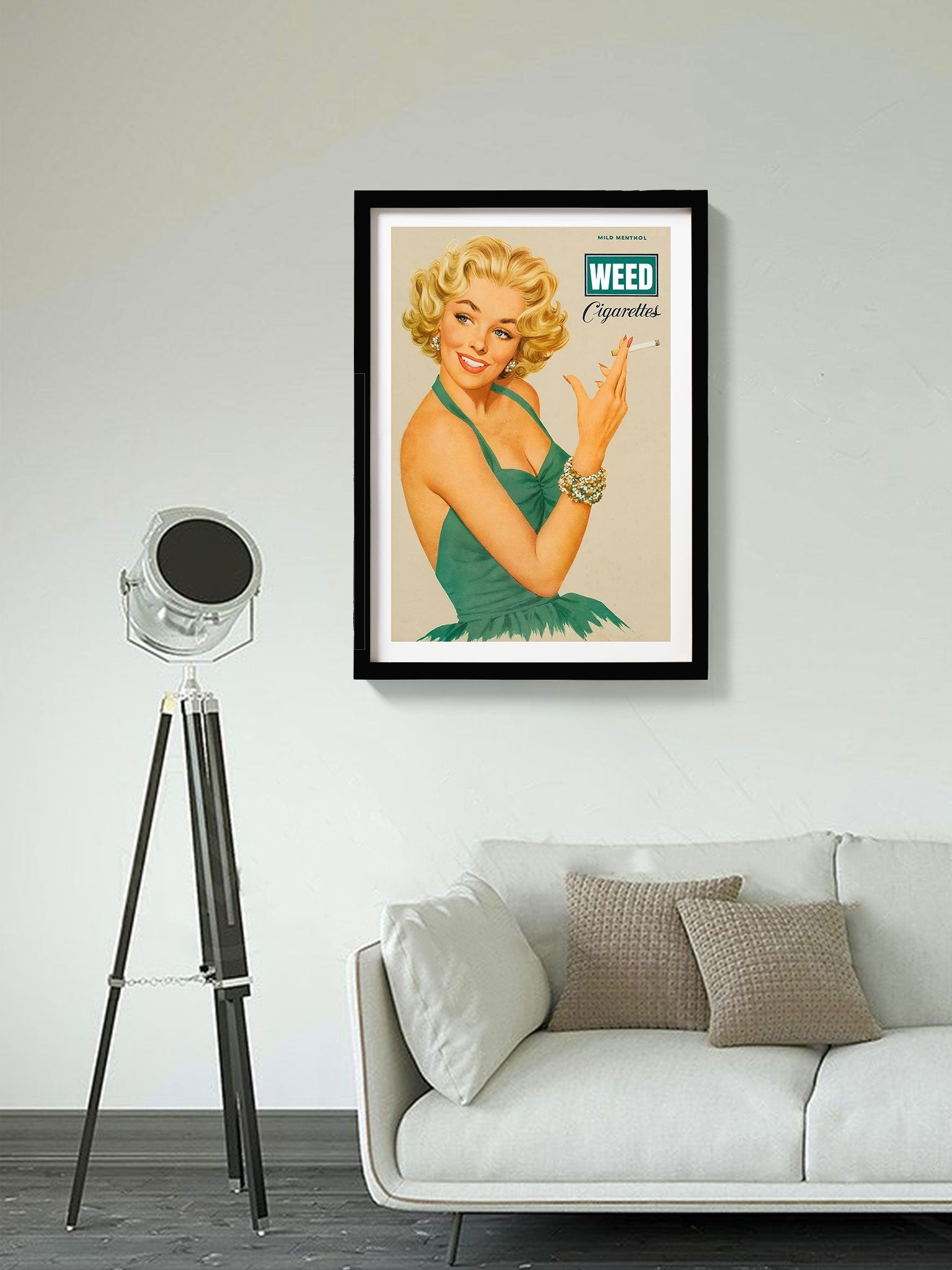 For the love of weed Art Painting - Meri Deewar 2 : 3 Vertical Premium Wall Art Canvas by MeriDeewar