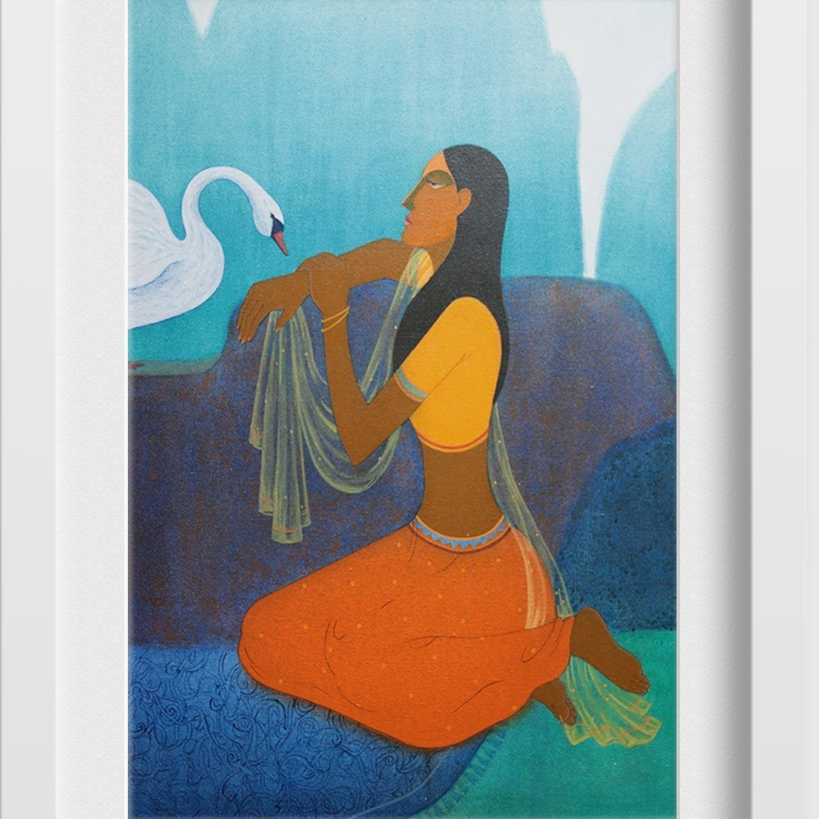 Forms of Beauty II Painting - Meri Deewar 2 : 3 Vertical Premium Wall Art Canvas by MeriDeewar