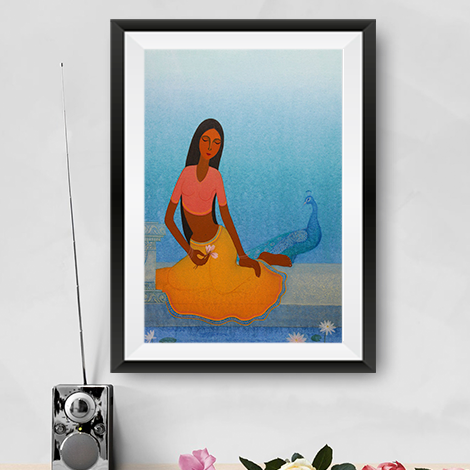 Forms of Beauty Painting - Meri Deewar 2 : 3 Vertical Premium Wall Art Canvas by MeriDeewar