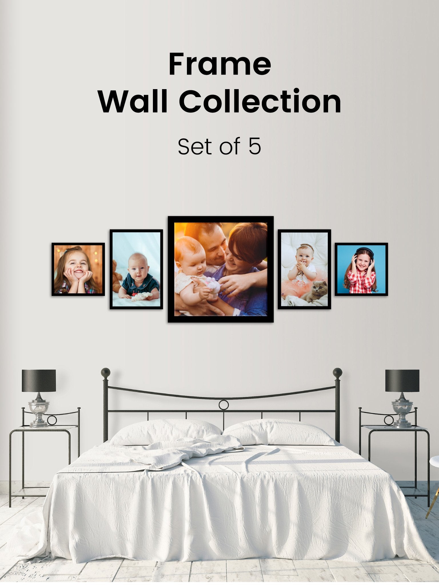 Framed Wall Collection - Seven Framed Wall Collection Premium Wall Art Canvas by MeriDeewar
