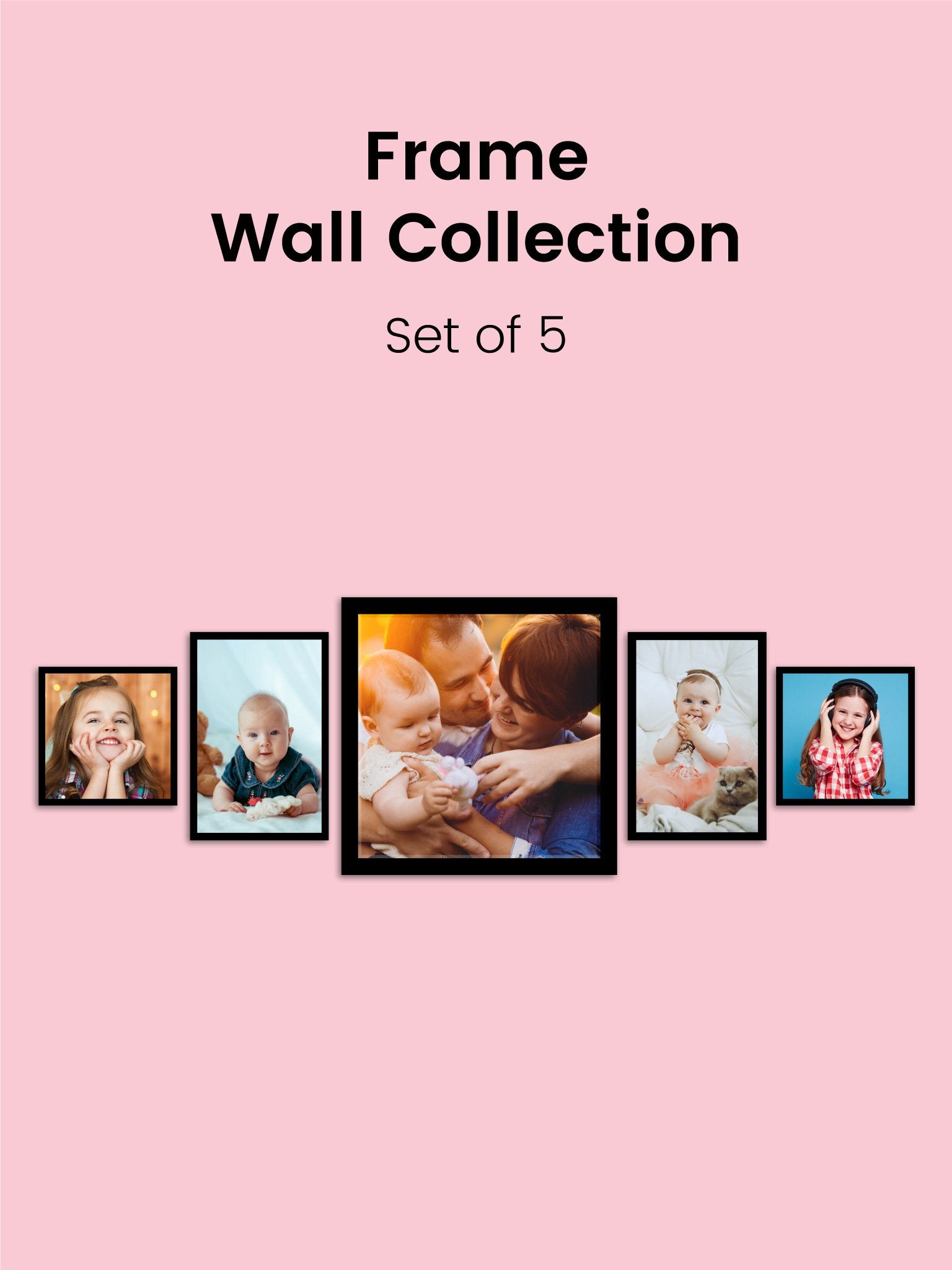 Framed Wall Collection - Seven Framed Wall Collection Premium Wall Art Canvas by MeriDeewar