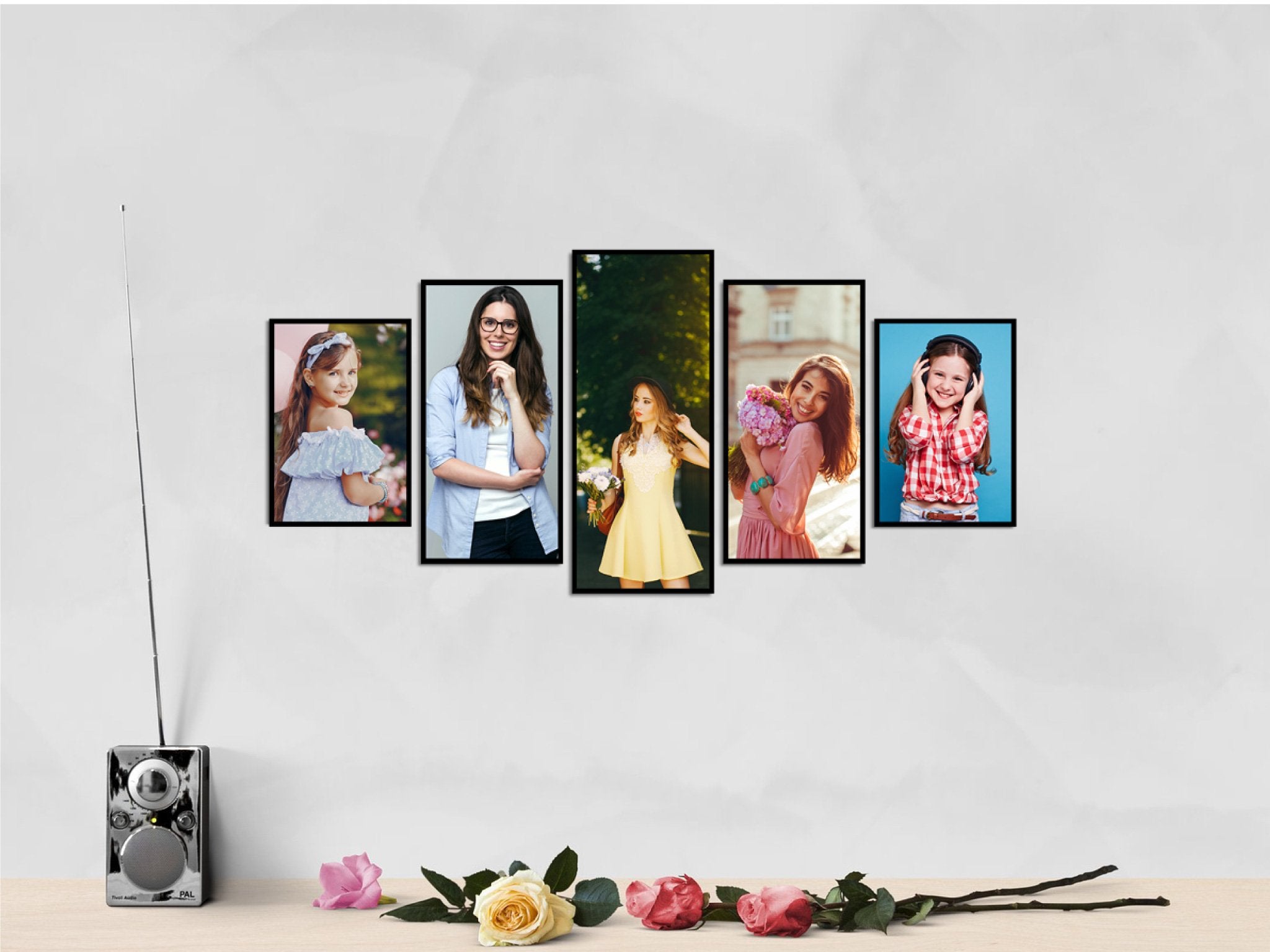 Framed Wall Collection - Thirteen Framed Wall Collection Premium Wall Art Canvas by MeriDeewar