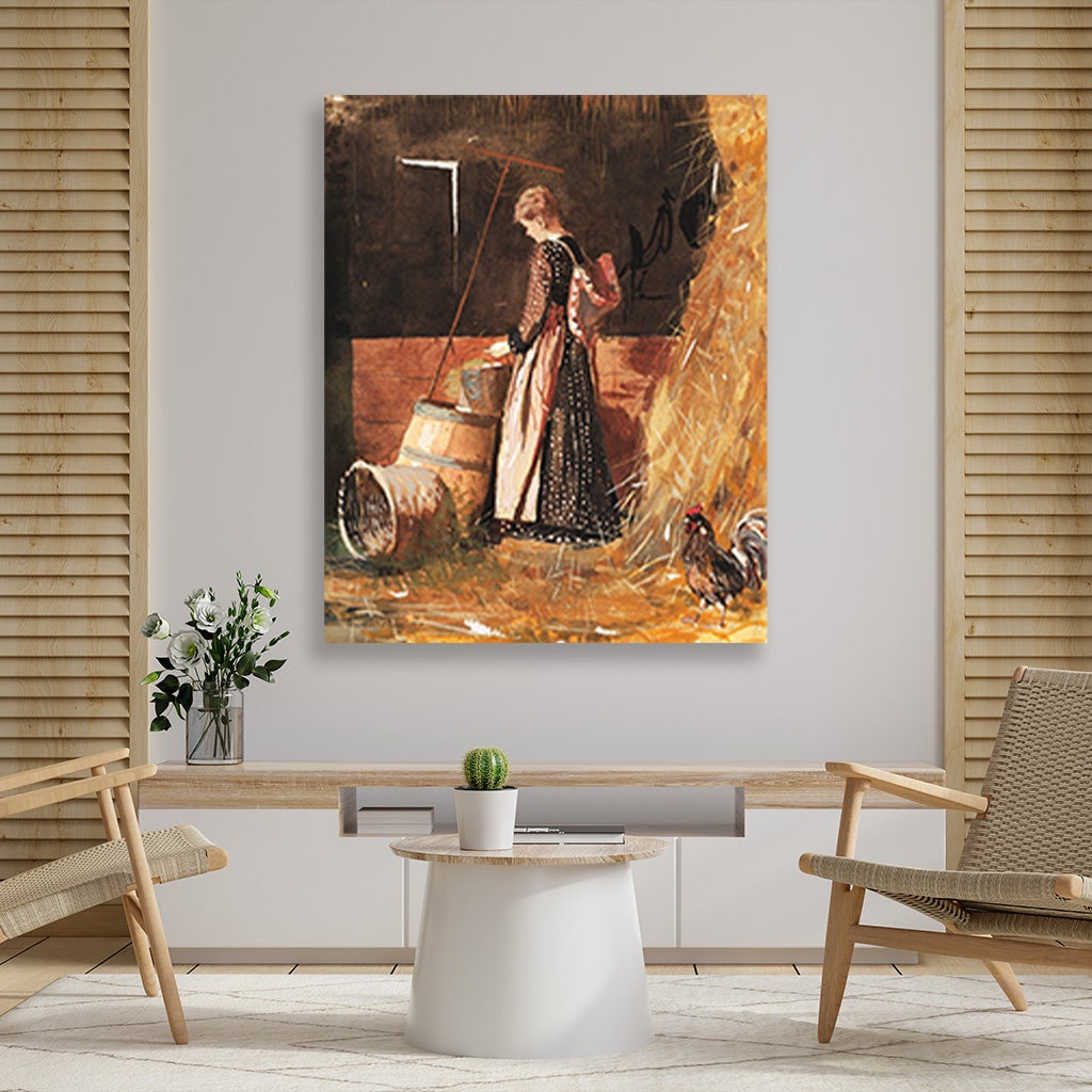 Fresh Eggs painting - Meri Deewar 5 : 6 Vertical Premium Wall Art Canvas by MeriDeewar