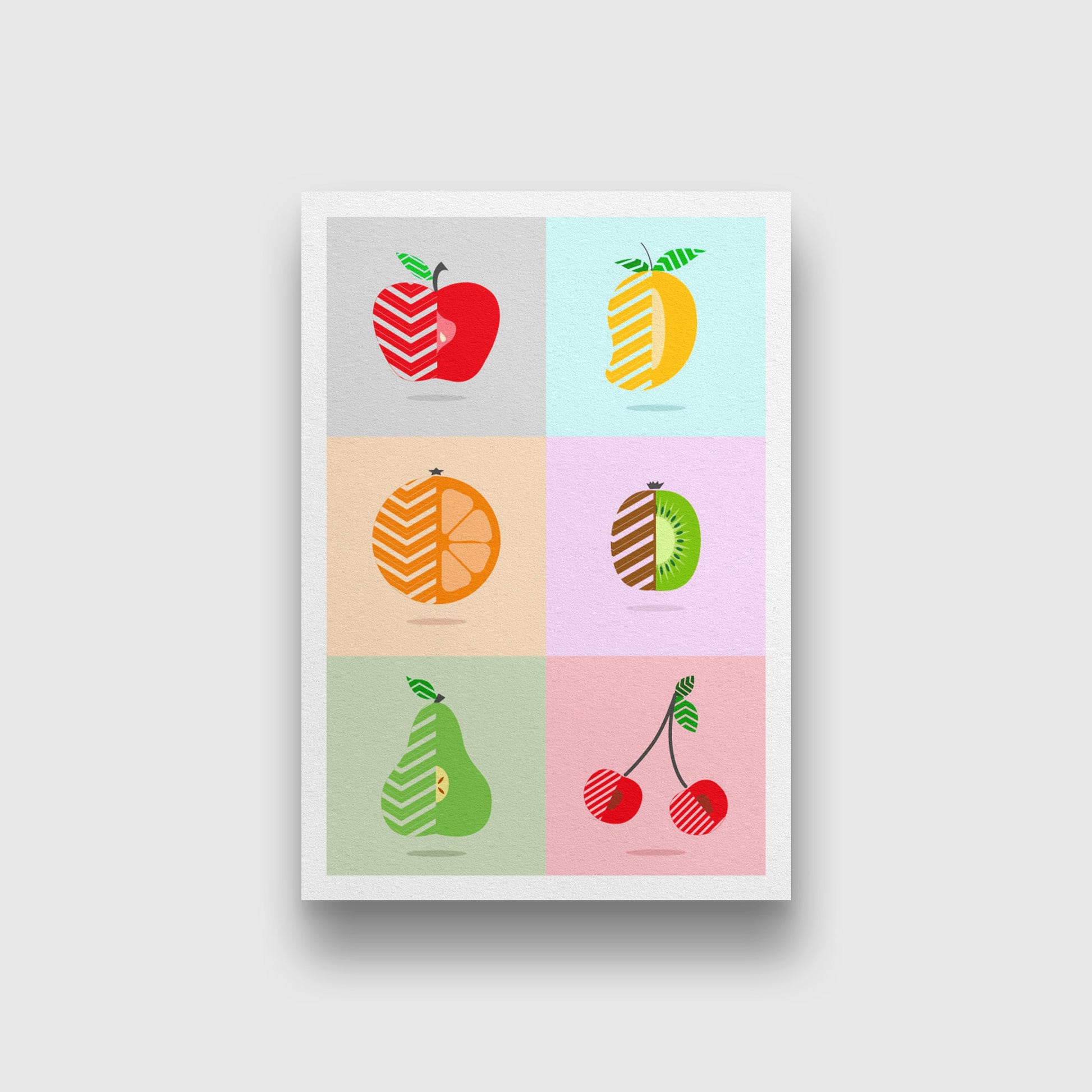 Fruits painting 2 : 3 Vertical Premium Wall Art Canvas by MeriDeewar