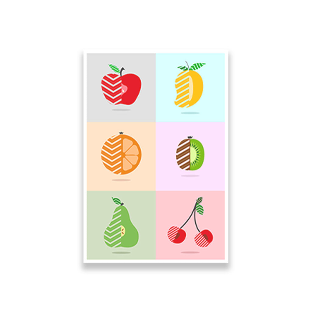 Fruits painting 2 : 3 Vertical Premium Wall Art Canvas by MeriDeewar