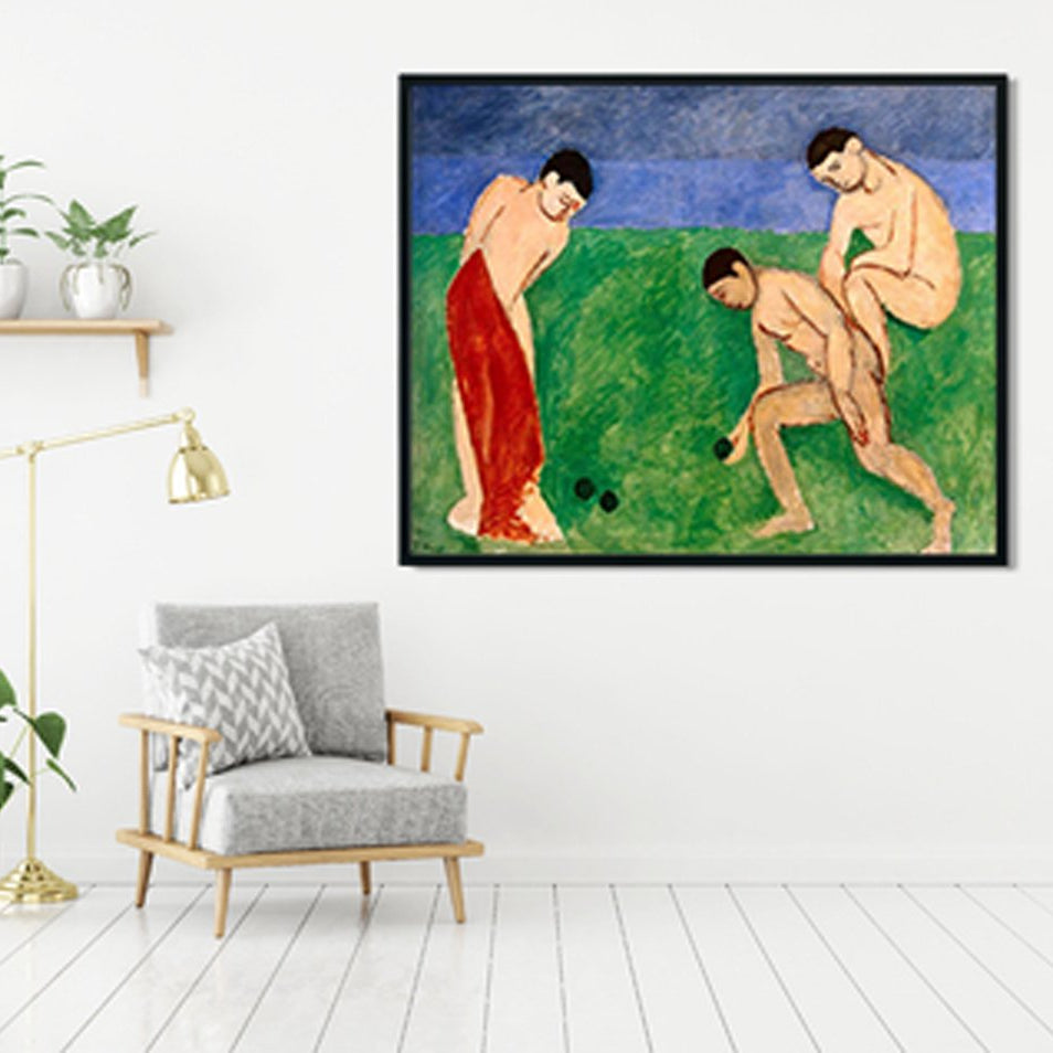 Game of bowls Painting - Meri Deewar 4 :5 Vertical Premium Wall Art Canvas by MeriDeewar